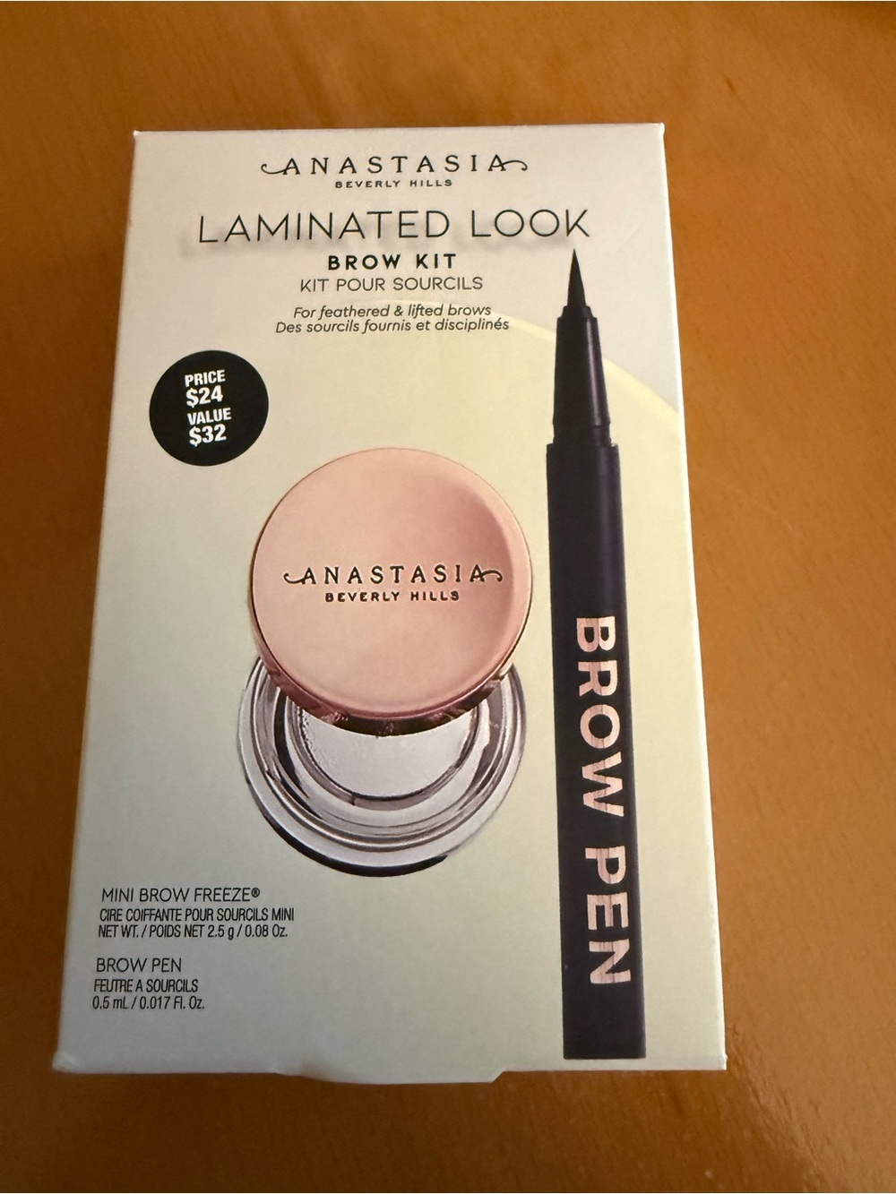 Anastasia Beverly Hills Laminated Look Brow Kit - Rose Gold & Black